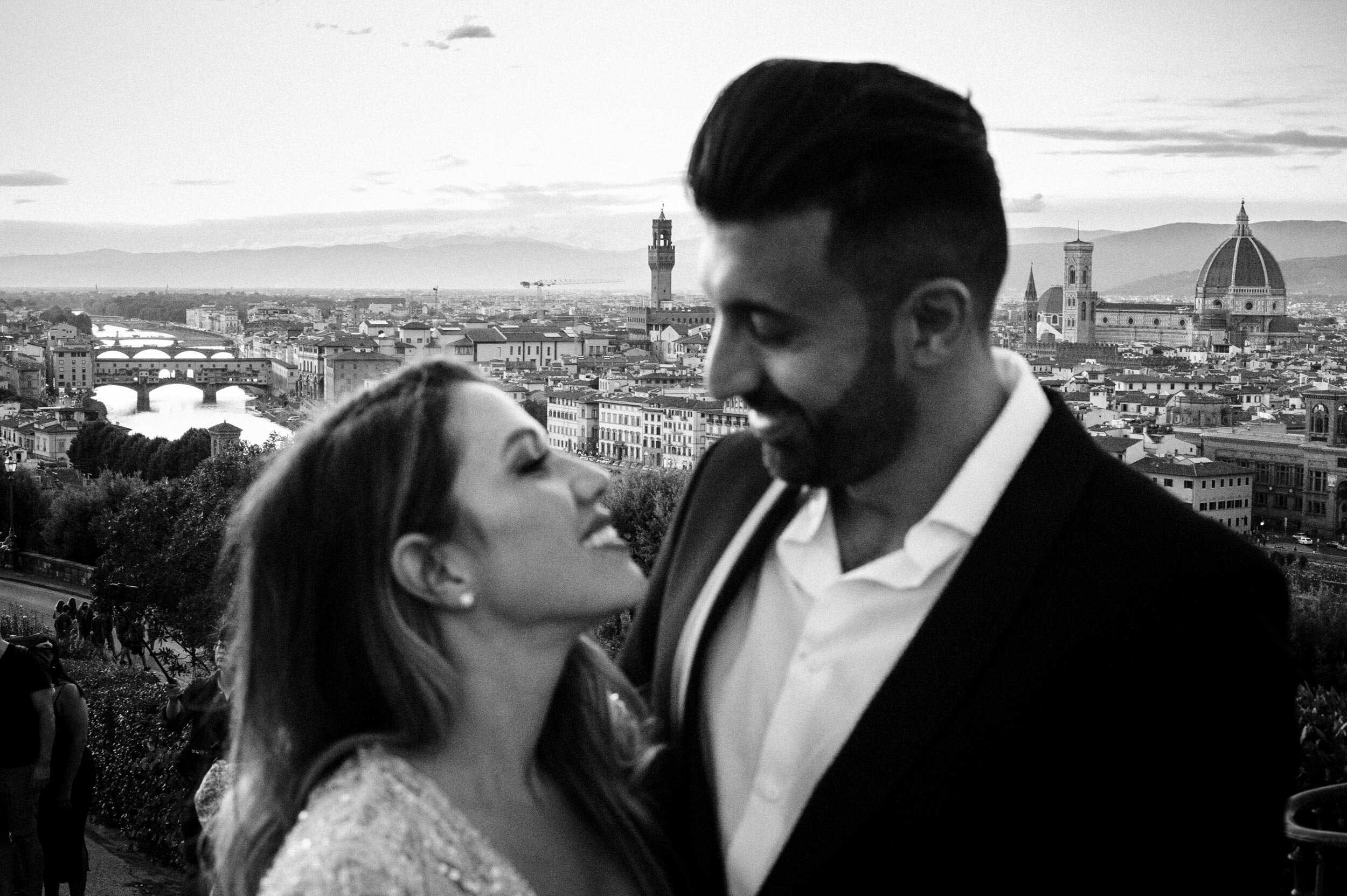 Couple portrait in Florence