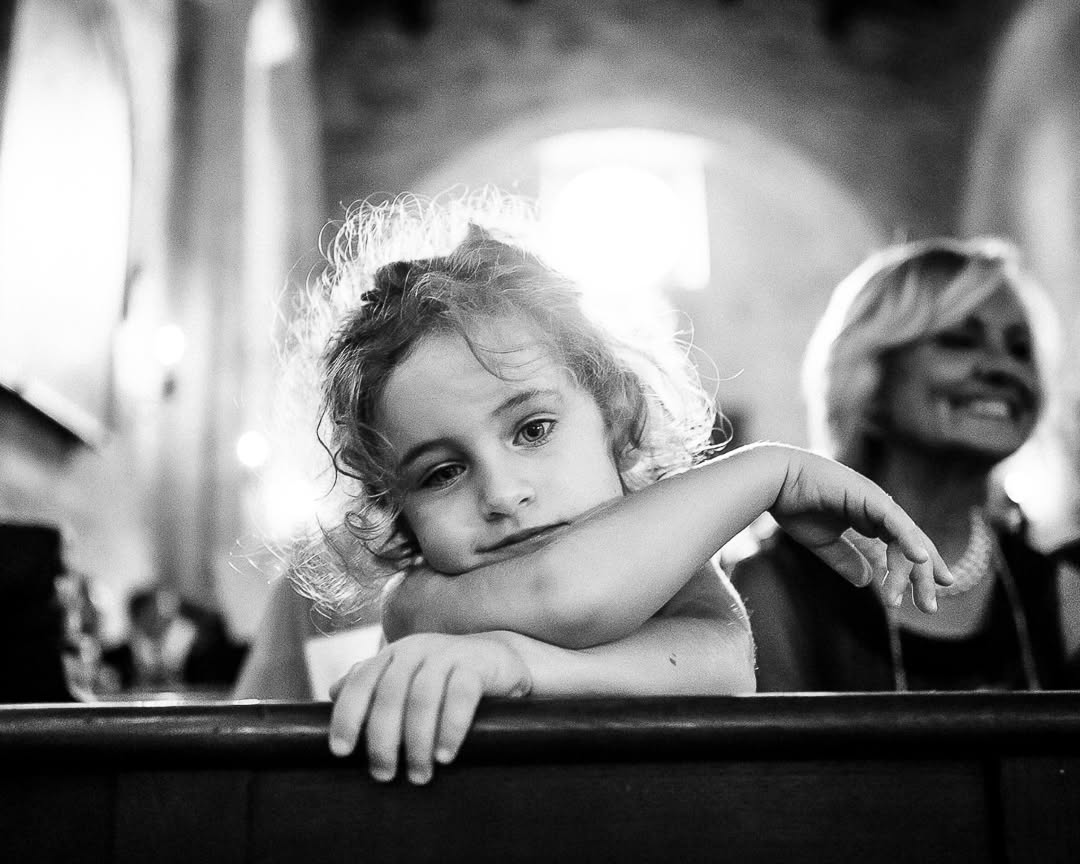 Kids at a wedding in Italy