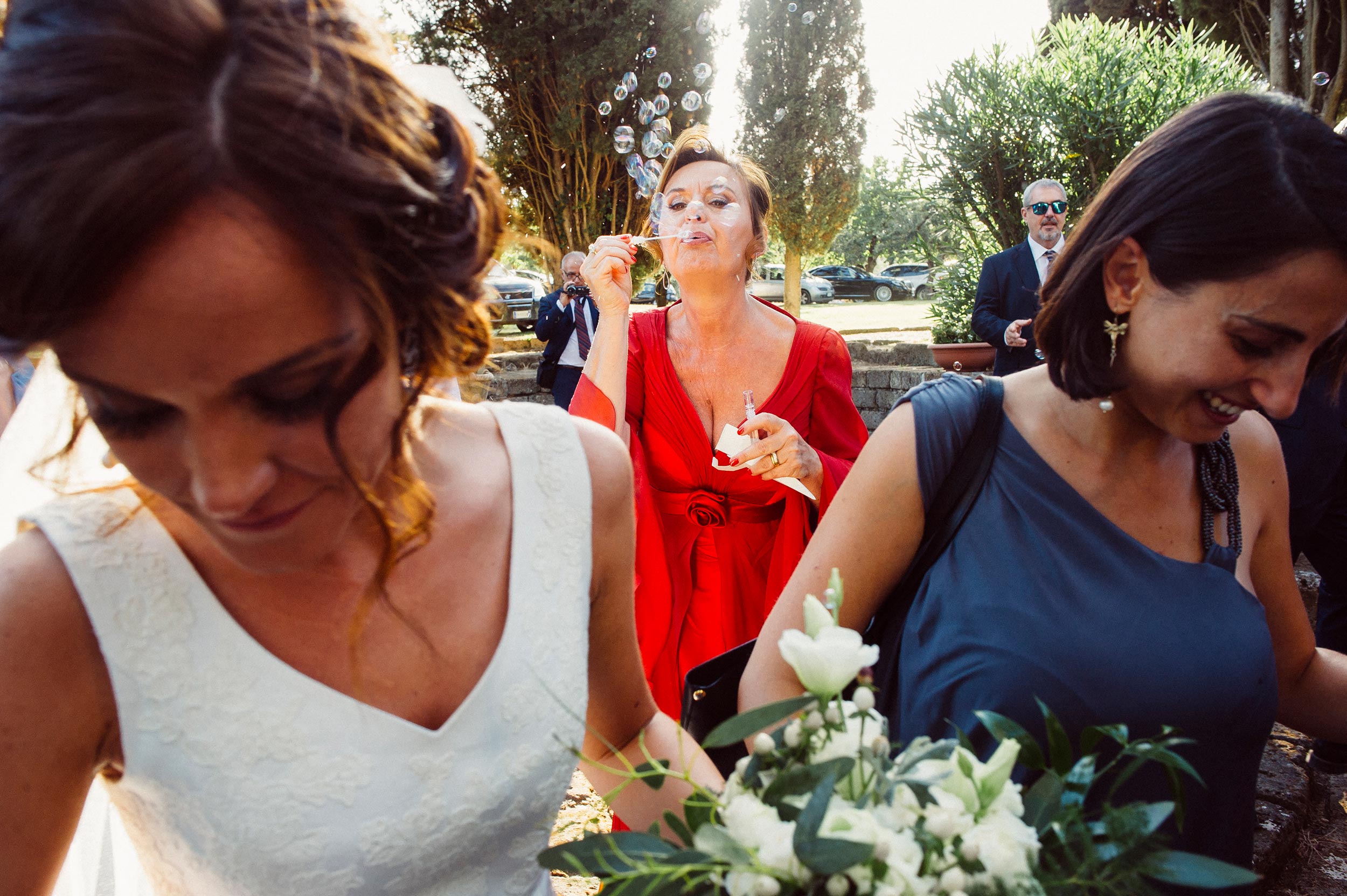 brides mom and her soap balls