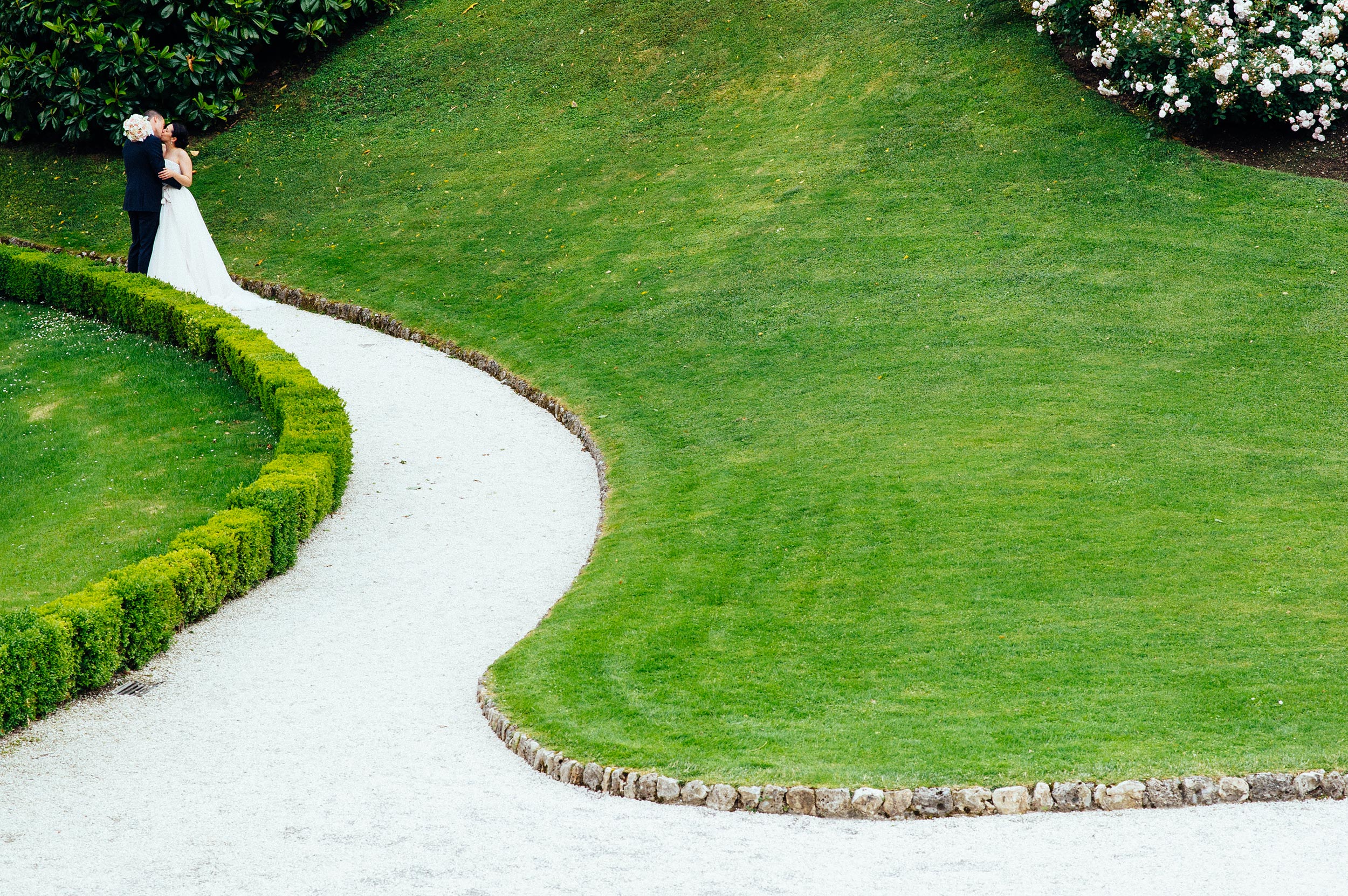 bride and groom portrait wedding art Villa Del Balbianello Bellagio Lake Como Wedding Photographer Italy Alessandro Avenali
